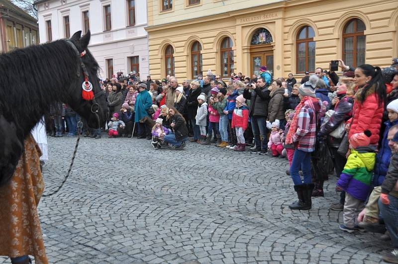 Tříkrálový průvod v Mnichově Hradišti.  