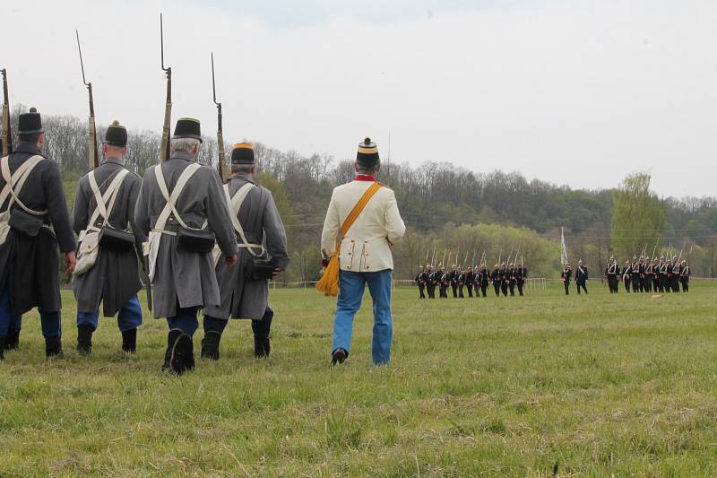 Připomínka 150. výročí bitvy u Mnichova Hradiště.