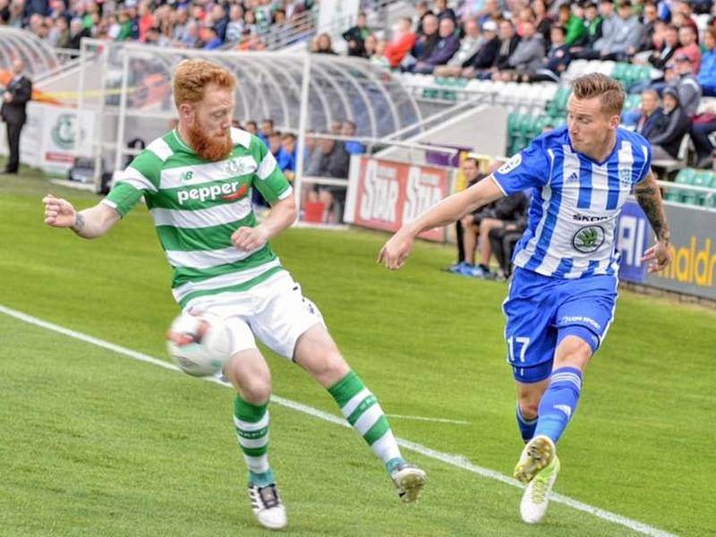 Druhé předkolo Evropské ligy: Shamrock Rovers - FK Mladá Boleslav.