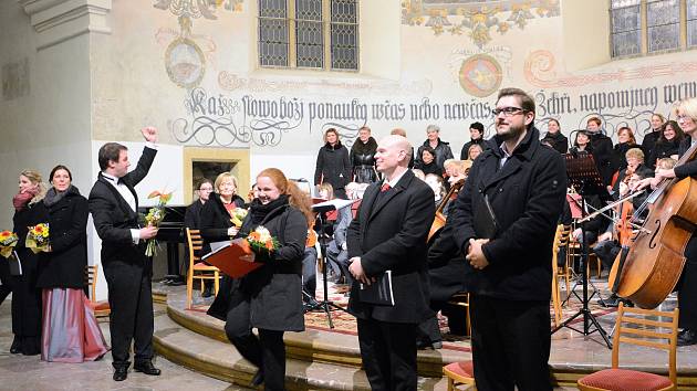 Výroční koncert se konal ve Sboru českých bratří v Mladé Boleslavi.
