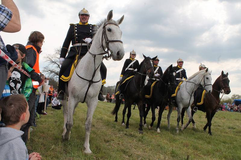 Připomínka 150. výročí bitvy u Mnichova Hradiště.