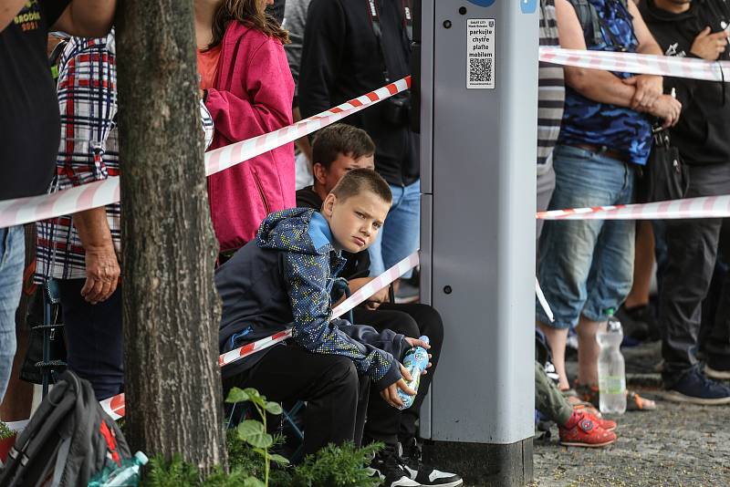 Rally Bohemia v Mladé Boleslavi: z rychlostní zkoušky číslo 2 'Městská'.