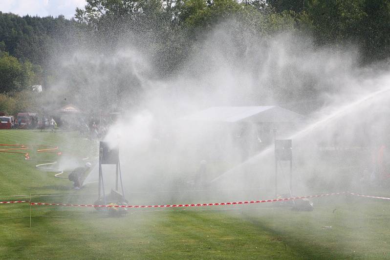 Sobota 15. září patřila Borovicích u Mnichova Hradiště soutěži v požárním útoku.