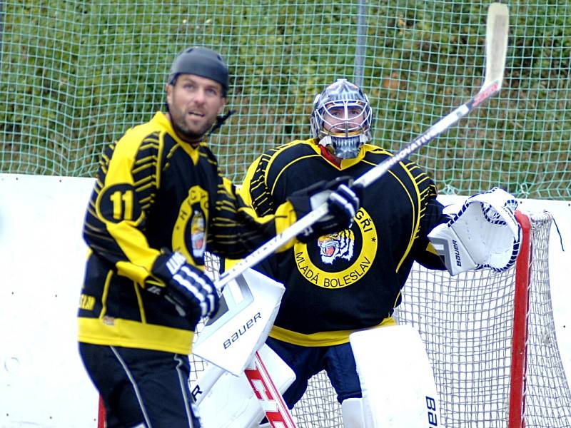 I. hokejbalová liga: Karlovy Vary - Tygři Mladá Boleslav