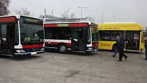 Autobusy městské autobusové dopravy Mladá Boleslav.