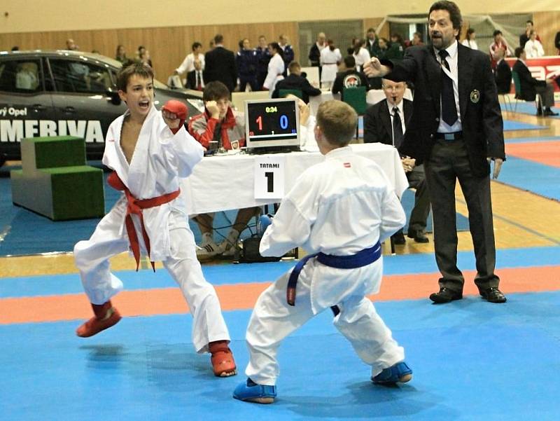 Filip Vít na Mistrovství České republiky v karate v Hodoníně