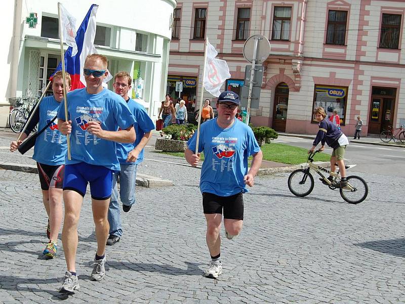 Cykloběh za ČR bez drog v Mnichově Hradišti.