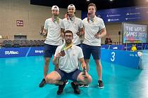 Lukáš Bauer, Dominik Beneš, Adam Hemerka a Lukáš Punčochář jsou bronzovými medailisty ze Světových her 2022 v americkém Birminghamu.
