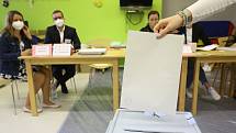 Volební okrsek číslo 1 v Mnichově Hradišti