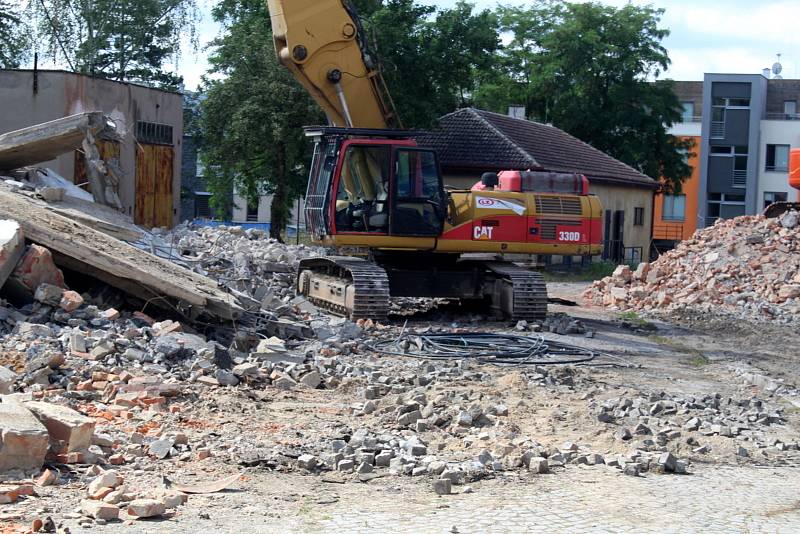 Demolice bývalé věznice v Mladé Boleslavi.