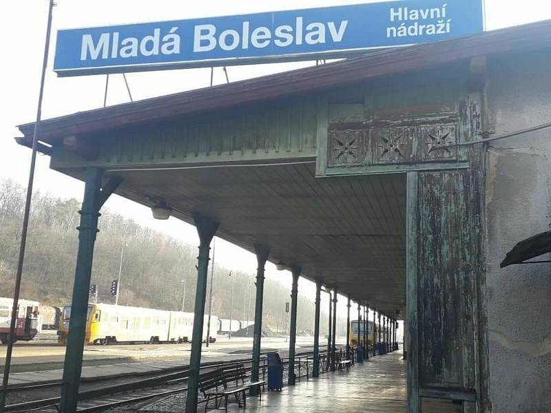 Hlavní nádraží Mladá Boleslav.