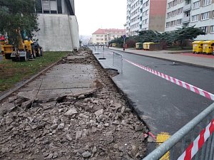 Oprava Jiráskovy ulice v Mladé Boleslavi by měla být hotová do 18. prosince 2018.