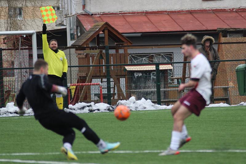 Zimní turnaj v Brandýse: SK Kosmonosy - FK Čáslav, hráno 28. ledna 2023.