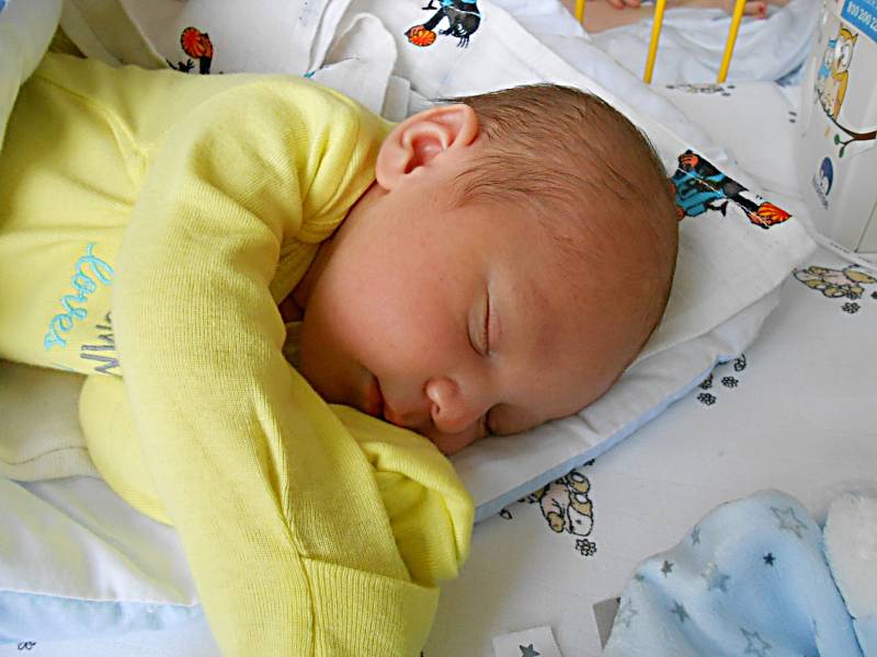 Oliver Janeček se narodil 3. října, vážil 3,39 kg a měřil 49 cm. Maminka Kristýna a tatínek Robin si ho odvezou domů do Dolního Bousova.