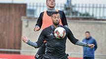 Trénink fotbalistů Mladé Boleslav v Dublinu před zápasem Evropské ligy.