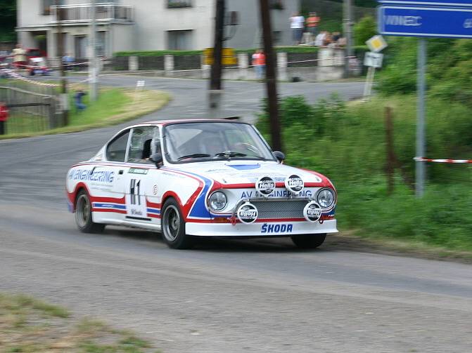 Rally Bohemia Historic show: 1.RZ Vinec - Skalsko