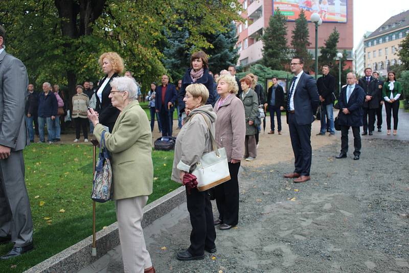 Boleslav má lavičku Václava Havla.