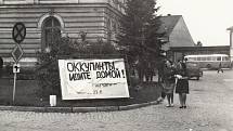 Gottwaldovo náměstí. Rok 1968.