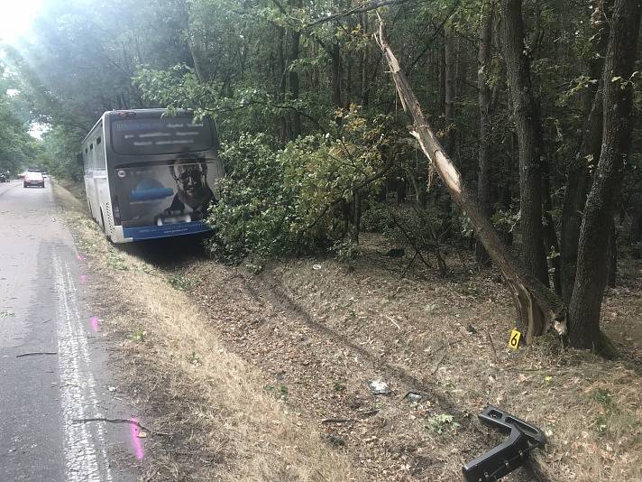 Nehoda autobusu u Skorkova.