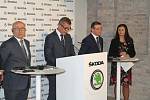 Andrej Babiš navštívil automobilku Škoda Auto.