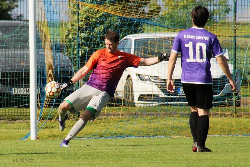 I. B třída, 23. kolo: Sokol Chotětov - TJ Byšice (0:0)