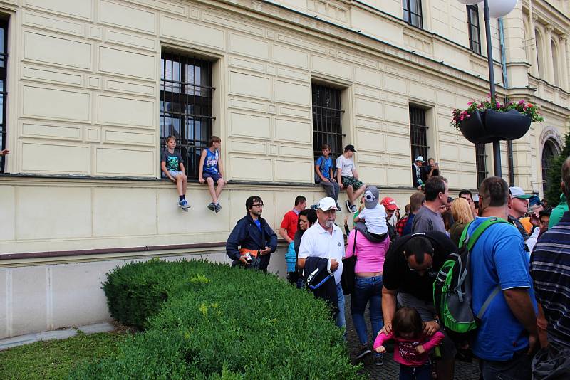 Historické centrum se stalo závodní dráhou.