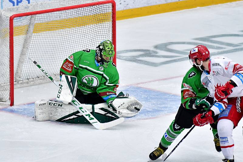 Šestý zápas semifinále play off hokejové extraligy mezi BK Mladá Boleslav a HC Oceláři Třinec.