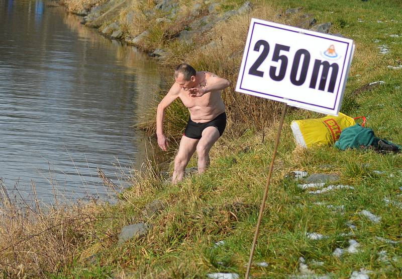 Otužilecké závody v Jizeře v Mladé Boleslavi. Závodilo se na tratích od 100 metrů do jednoho kilometru.