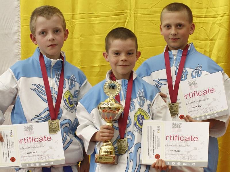 Tým žáků karate Auto Škoda Mladá Boleslav