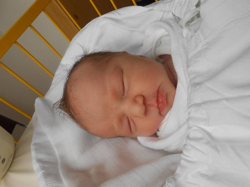 ANNA Šímová se narodila 14. dubna, vážila 2,81 kilogramů a měřila 49 centimetrů. S maminkou Alenou a tatínkem Karlem bude bydlet v Mladé Boleslavi.