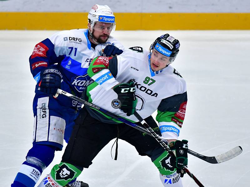 43. kolo hokejové Tipsport extraligy: BK Mladá Boleslav - HC Kometa Brno 1:2 pp.