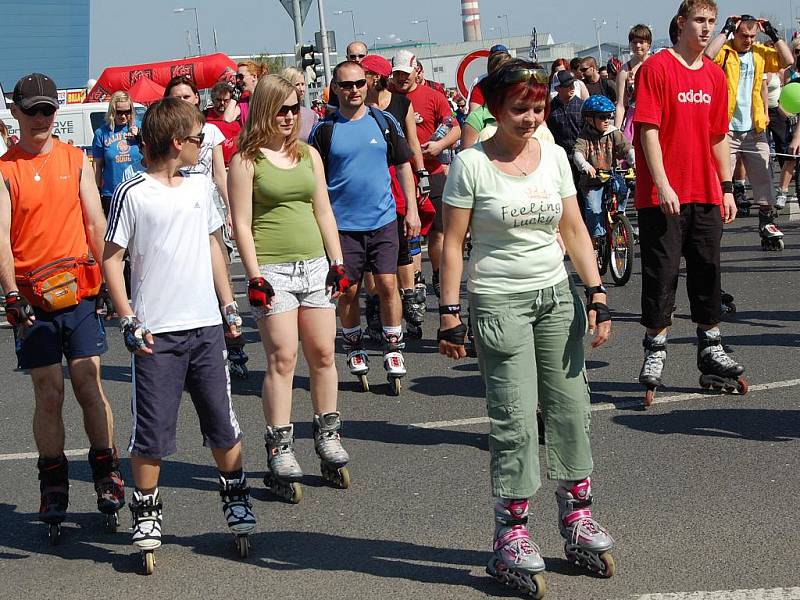 Dubnové jubilejní 10. Bruslení Mladou Boleslaví.