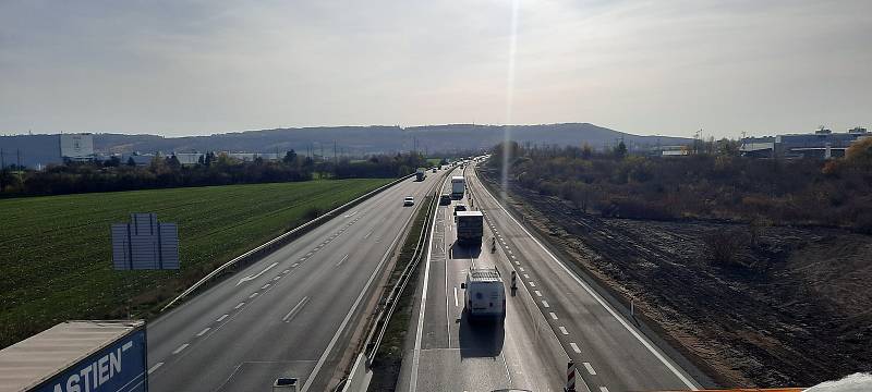 Nové úpravy provozu na dálnici D10 kolem Mladé Boleslavi směrem na Prahu.