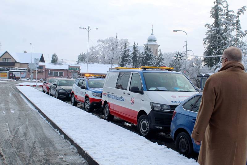 Ze slavnostního programu k zapojení mladoboleslavského regionu do Pražské integrované dopravy v Benátkách nad Jizerou.