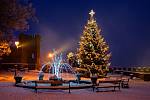 Vánoční strom ve Zruči nad Sázavou