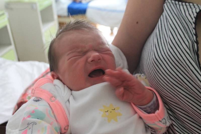 Nina Csonková se narodila první srpnový týden, vážila 3,85 kg a měřila 51 cm. Maminka Pavla a tatínek Filip si ji odvezou do Mnichova Hradiště.