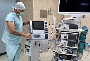 Nové přístroje na centrálních operačních sálech v Klaudiánově nemocnici v Mladé Boleslavi.