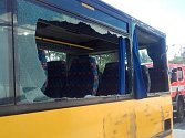Dopravní nehoda dvou autobusů na silnici I/16 u Bezděčína.