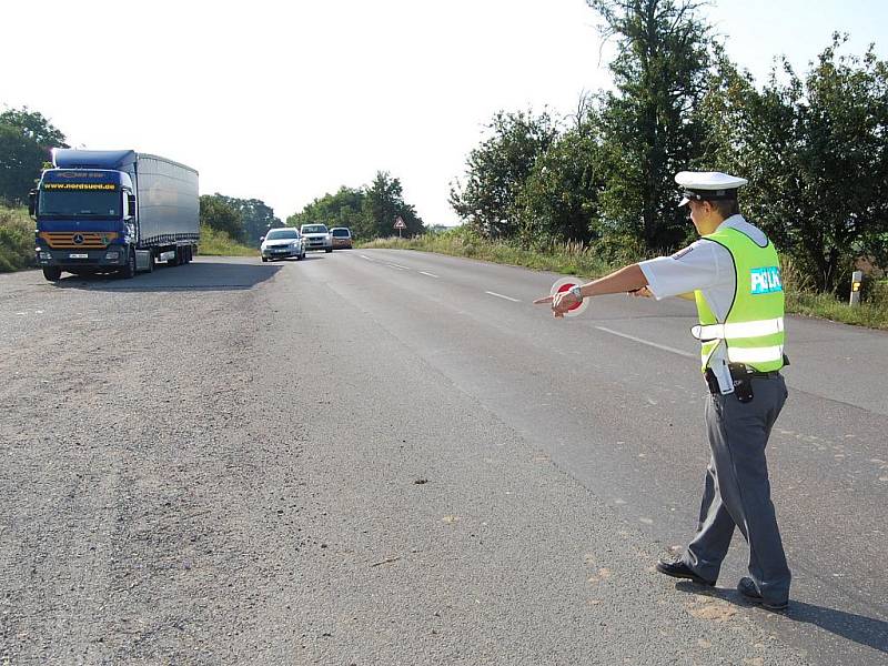 Policejní akce zaměřená na kontrolu alkoholu za volantem.