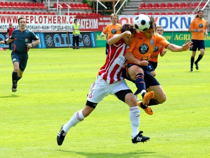 Ze zápasu Viktoria Žižkov - FK Mladá Boleslav