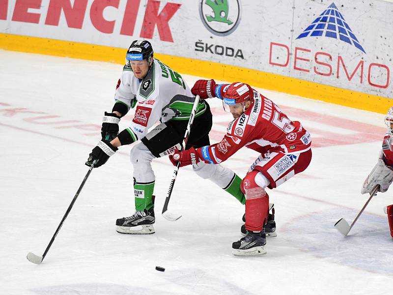 Hokej, Tipsport extraliga: BK Mladá Boleslav - HC Oceláři Třinec.