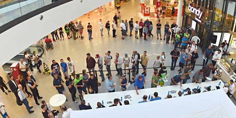 Autogramiáda k Bohemia Rally proběhla ve čtvrtek odpoledne v boleslavském obchodním centru Bondy.