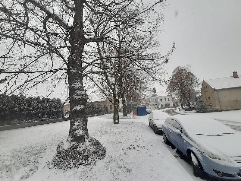 Boleslavsko opět zasypal sníh.