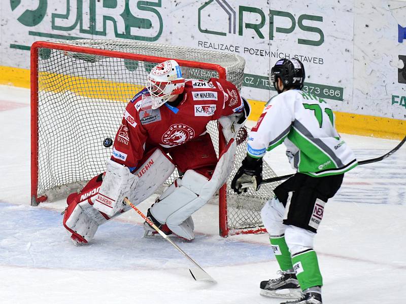 Hokej, Tipsport extraliga: BK Mladá Boleslav - HC Oceláři Třinec.