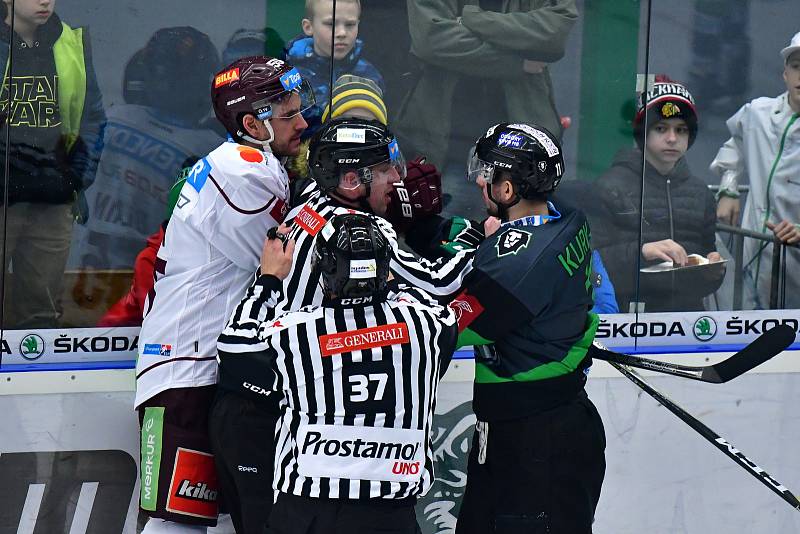 44. kolo hokejové Tipsport extraligy: BK Mladá Boleslav - HC Sparta Praha 0:1.