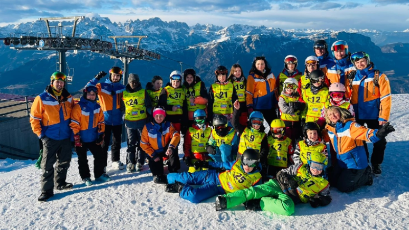 Lyžařský oddíl AŠ Mladá Boleslav na tréninku v Monte Bondone v italských Dolomitech.