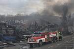 Likvidace požáru v Mladé Boleslavi v neděli 30. ledna 2022
