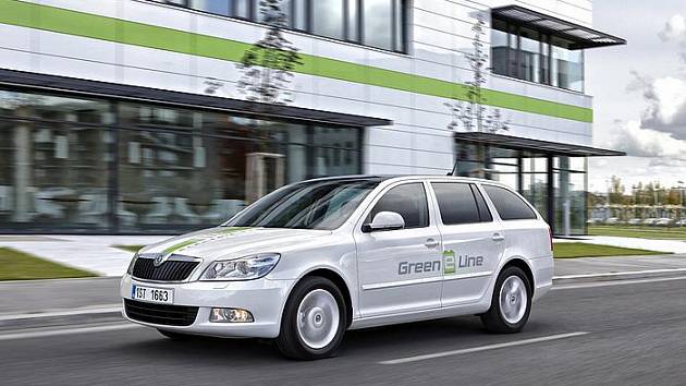 Elektrická Škoda Octavia Green E line