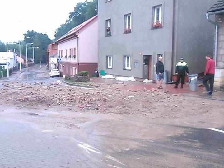 Přívalový déšť potrápil Mladoboleslavsko
