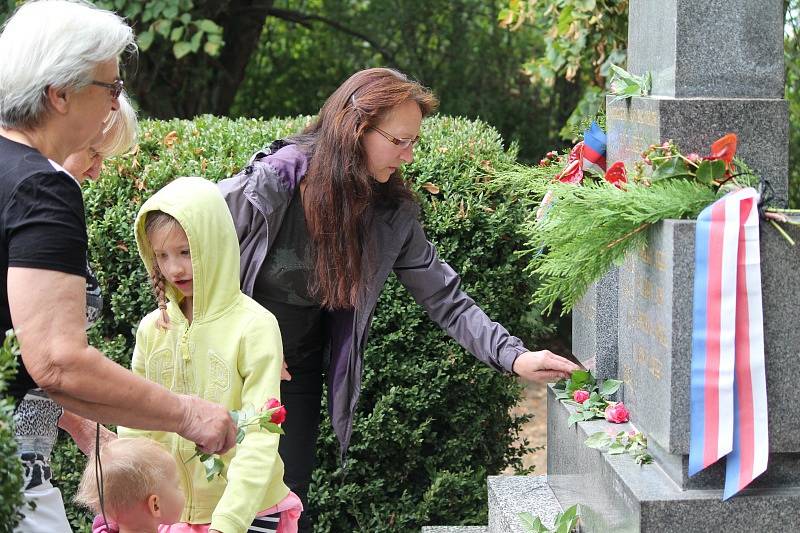 Na Olšině byla odhalena nová plastika Tomáše Garrigue Masaryka.